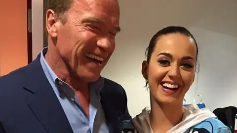Katy Perry recebe visita de Arnold Schwarzenegger e mais nas Imagens da Semana