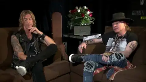 Veja a íntegra da entrevista que Axl Rose e Duff McKagan do Guns N' Roses deram para o Brasil