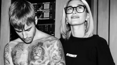 Justin Bieber compartilha fotos em estúdio de gravação ao lado da esposa. Veja!