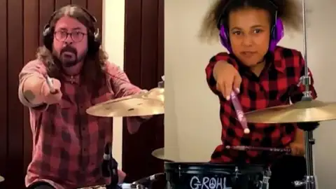 Dave Grohl escreve e dedica música para a multi-instrumentista mirim, Nandi Bushell. Veja!