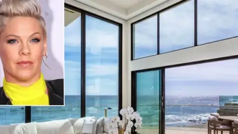 P!nk compra casa em Malibu por R$70 milhões. Veja as fotos do novo lar da cantora na praia!
