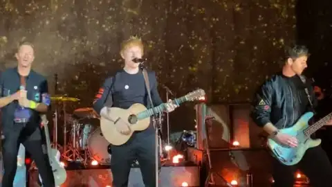 Coldplay convida Ed Sheeran para cantar "Fix You" em show intimista. Veja!