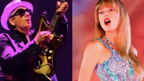 Elvis Costello compara genialidade de Taylor Swift com a de Bob Dylan nas composições