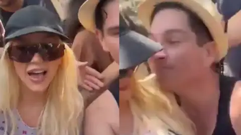 Homem dá beijo em Christina Aguilera sem o consentimento da cantora e revolta fãs