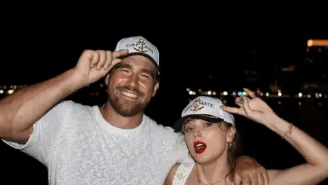 Travis Kelce fez dueto com Taylor Swift no casamento, revela o irmão do atleta, Jason