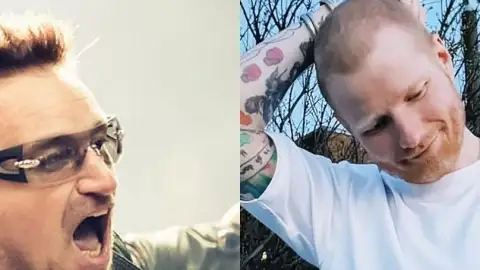 Bono revela resistência de Ed Sheeran à música política do U2: "Vão me arrastar para isso?"